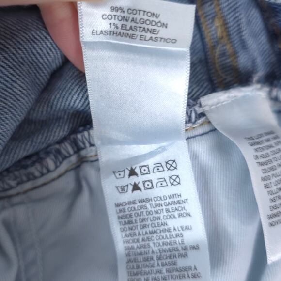 Lucky Brand Shorts Womens 14/32 Mom High Rise Short Button Fly Stretch Denim - Picture 8 of 12